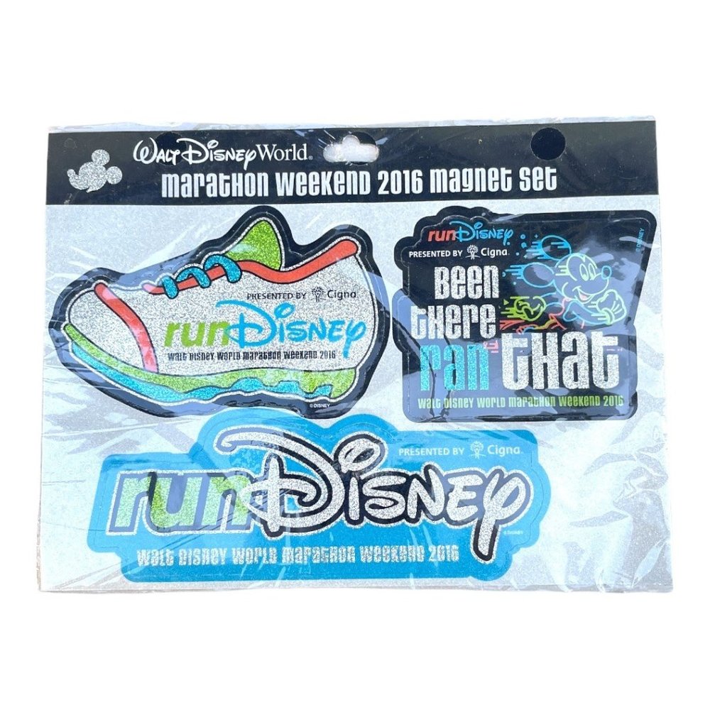 Walt Disney World Run Disney 2016 Marathon Weekend Magnet Set